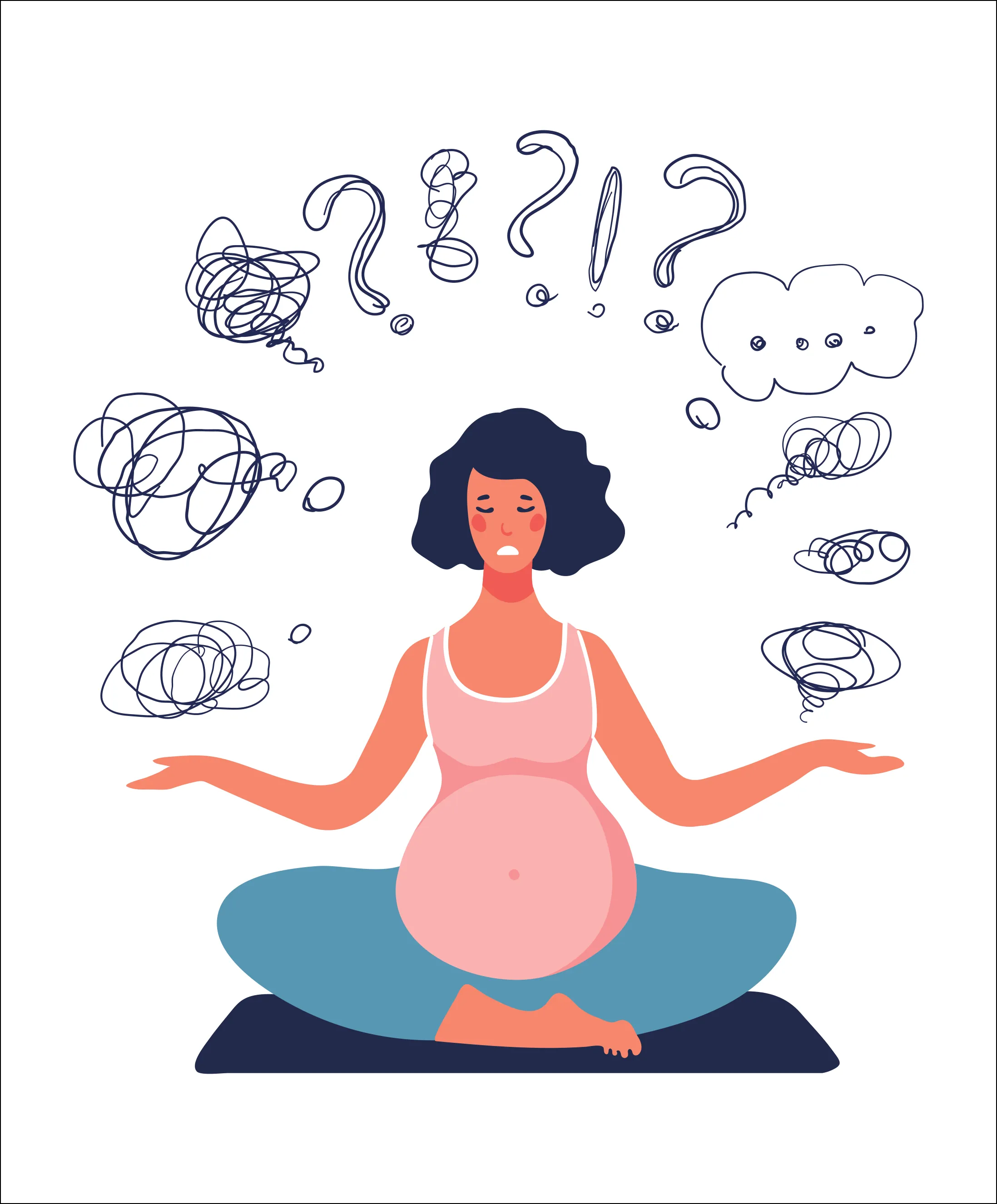 Pregnant woman with questions